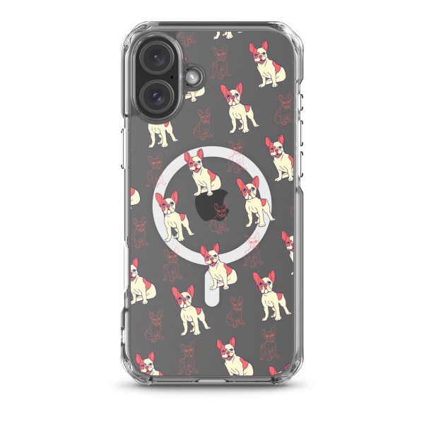 French Bulldog iPhone MagSafe Clear Case