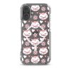Cat Flowers and Hearts iPhone MagSafe Clear Case