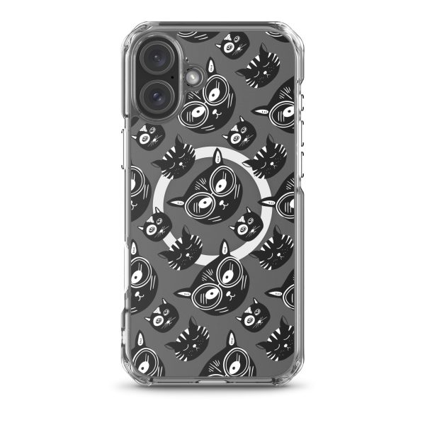 Funky Cats iPhone MagSafe Clear Case
