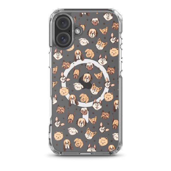 Cute Dog Breeds iPhone MagSafe Clear Case