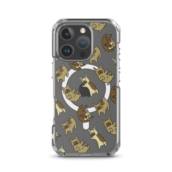 French Bulldog iPhone MagSafe Clear Case