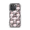 Cat Flowers and Hearts iPhone MagSafe Clear Case