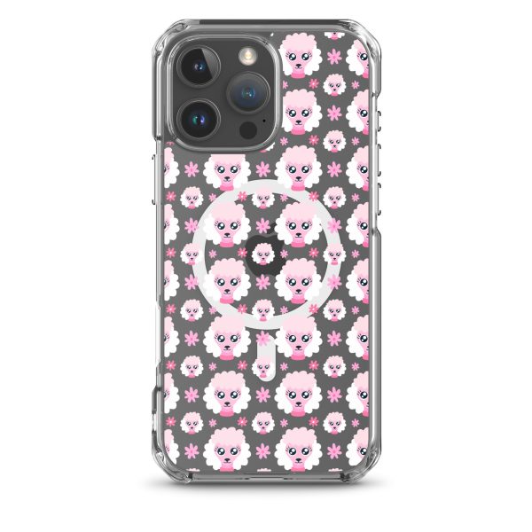 magsafe-clear-case-for-iphone-iphone-16-pro-max-front-6a1d74a171243.jpg Pink Poodle iPhone MagSafe Clear Case
