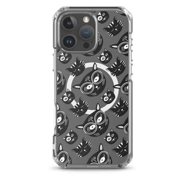 Funky Cats iPhone MagSafe Clear Case