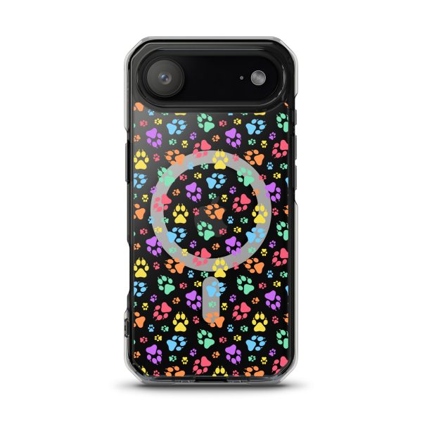 Puppy Paw Prints iPhone MagSafe Clear Case