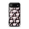 Cat Flowers and Hearts iPhone MagSafe Clear Case