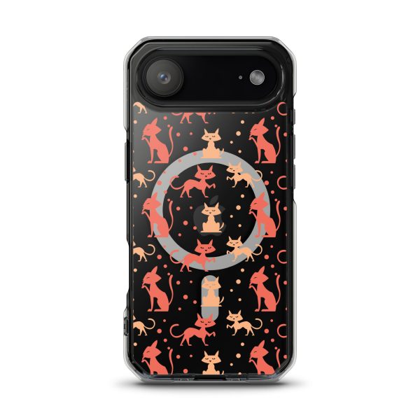 magsafe-clear-case-for-iphone-iphone-17-air-front-6a1d785f6ce75.jpg Cat Silhouettes iPhone MagSafe Clear Case