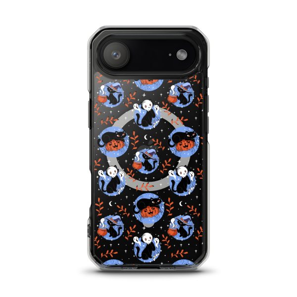 Halloween Cats iPhone MagSafe Clear Case