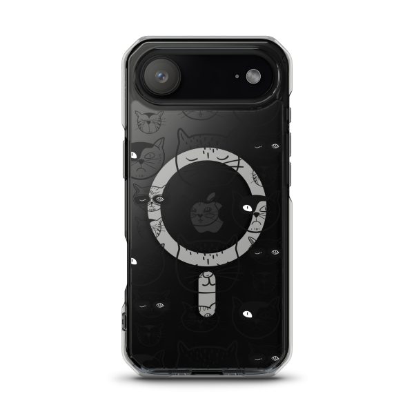 Cartoonish Cat iPhone MagSafe Clear Case