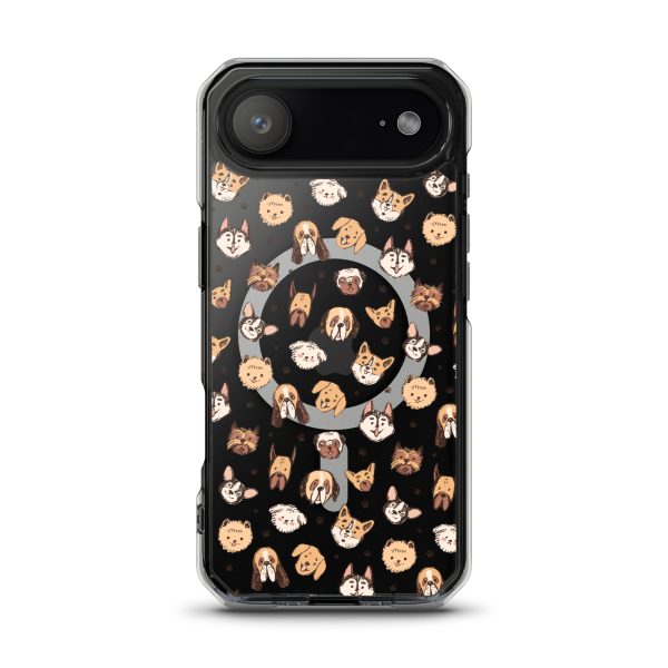 Cute Dog Breeds iPhone MagSafe Clear Case