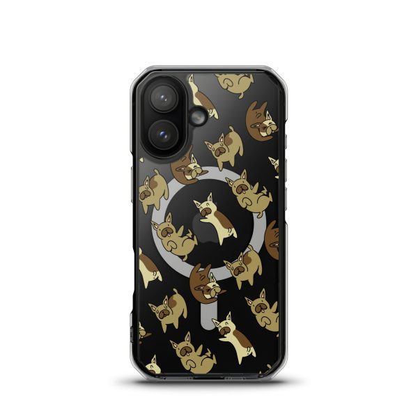 French Bulldog iPhone MagSafe Clear Case