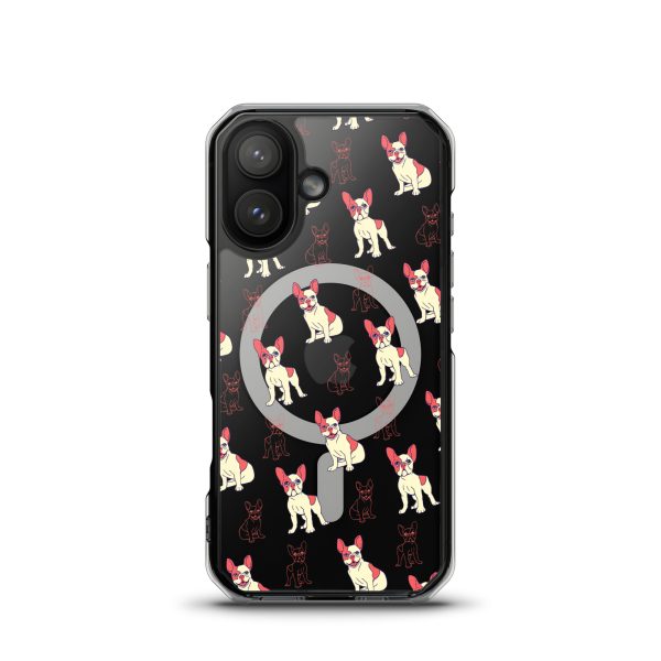 French Bulldog iPhone MagSafe Clear Case
