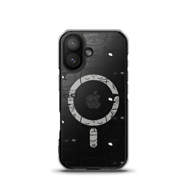Cartoonish Cat iPhone MagSafe Clear Case