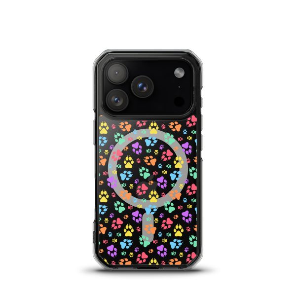 Puppy Paw Prints iPhone MagSafe Clear Case