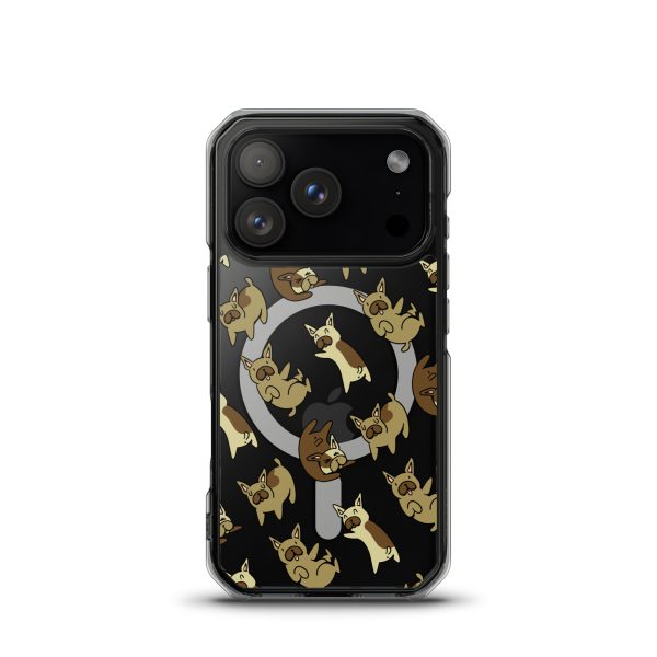 French Bulldog iPhone MagSafe Clear Case