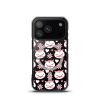 Cat Flowers and Hearts iPhone MagSafe Clear Case