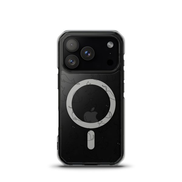 Cat Outline iPhone MagSafe Clear Case