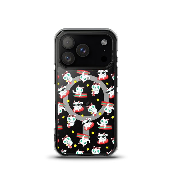 magsafe-clear-case-for-iphone-iphone-17-pro-front-6a1d78bd5e773.jpg Cat Surfing iPhone MagSafe Clear Case