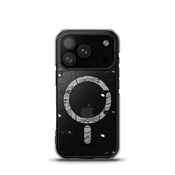 Cartoonish Cat iPhone MagSafe Clear Case