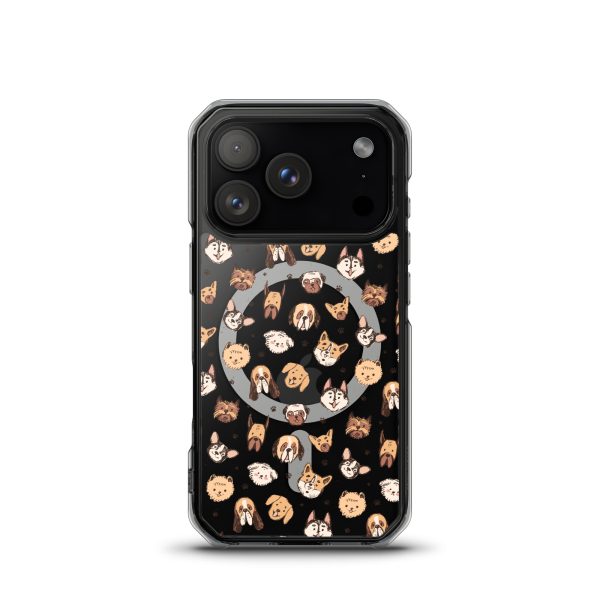 Cute Dog Breeds iPhone MagSafe Clear Case