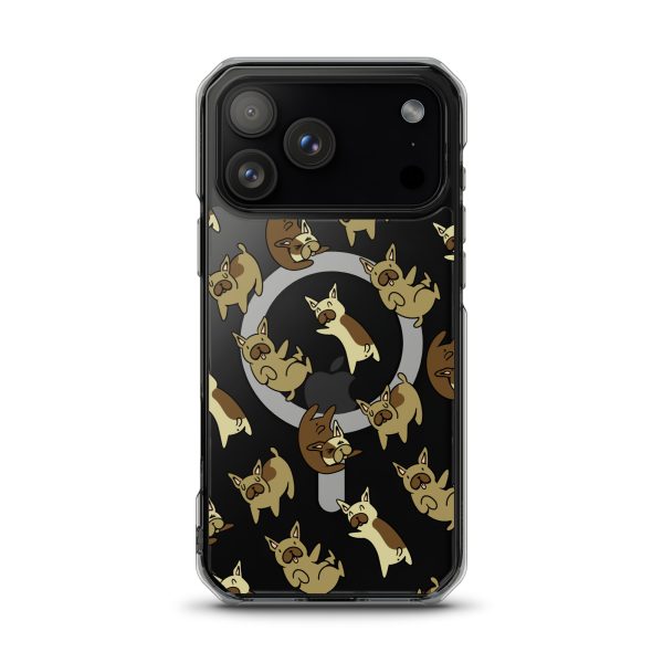 French Bulldog iPhone MagSafe Clear Case
