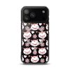 Cat Flowers and Hearts iPhone MagSafe Clear Case