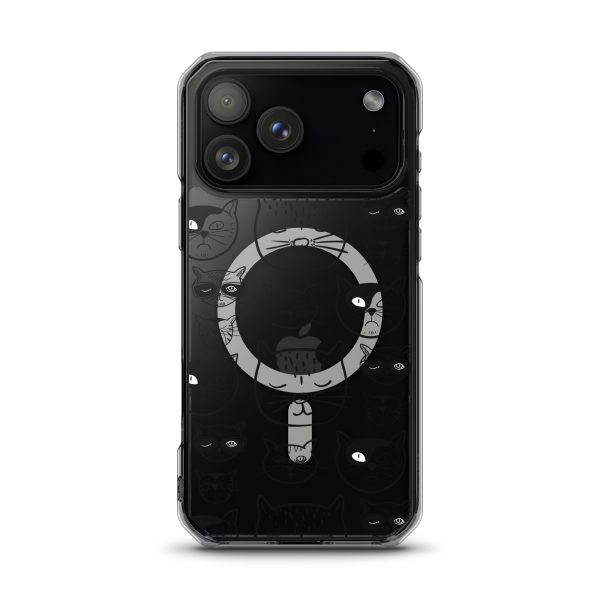 Cartoonish Cat iPhone MagSafe Clear Case