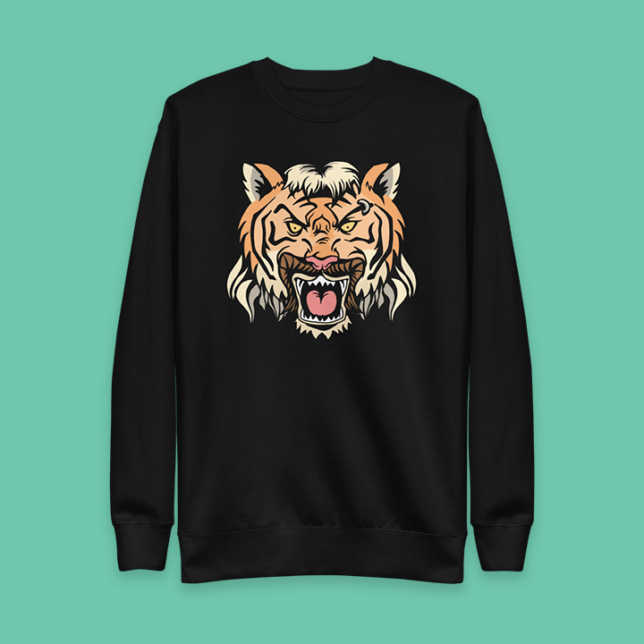 Abstract Tiger Sweatshirt
