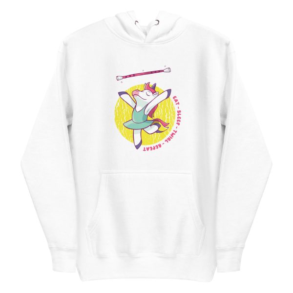 unisex-premium-pullover-hoodie-white-front-6a1fefb416826.jpg Eat Sleep Twirl Hoodie