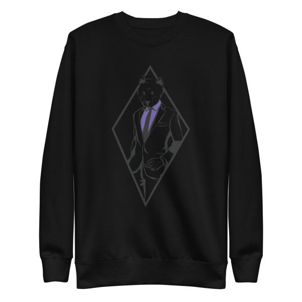 unisex-premium-sweatshirt-black-front-6a1cf66e21ff6.jpg Formal Bear Sweatshirt