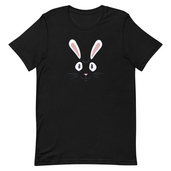 unisex-staple-t-shirt-black-front-6a1d0276b2b30.jpg Rabbit Face T-Shirt