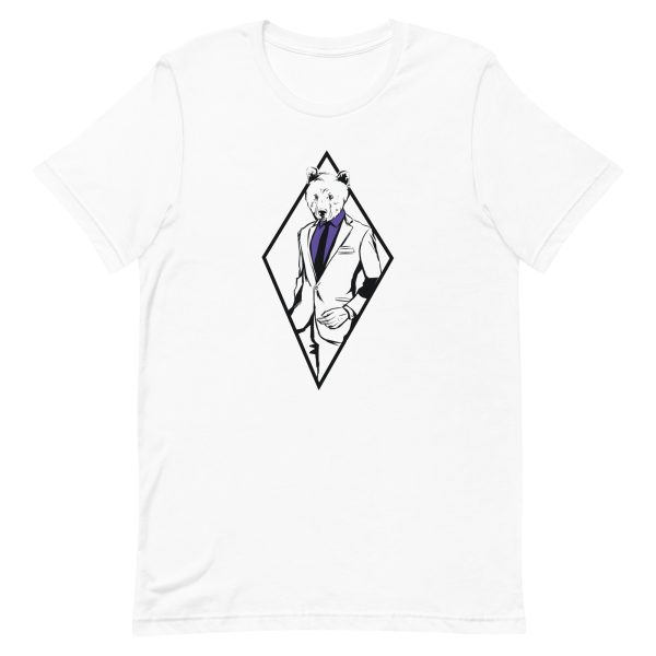 unisex-staple-t-shirt-white-front-6a1cf65ad5626.jpg Formal Bear T-Shirt