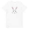 unisex-staple-t-shirt-white-front-6a1d0276aceb0.jpg Rabbit Face T-Shirt