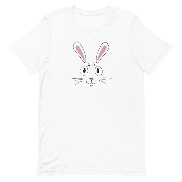 unisex-staple-t-shirt-white-front-6a1d0276aceb0.jpg Rabbit Face T-Shirt