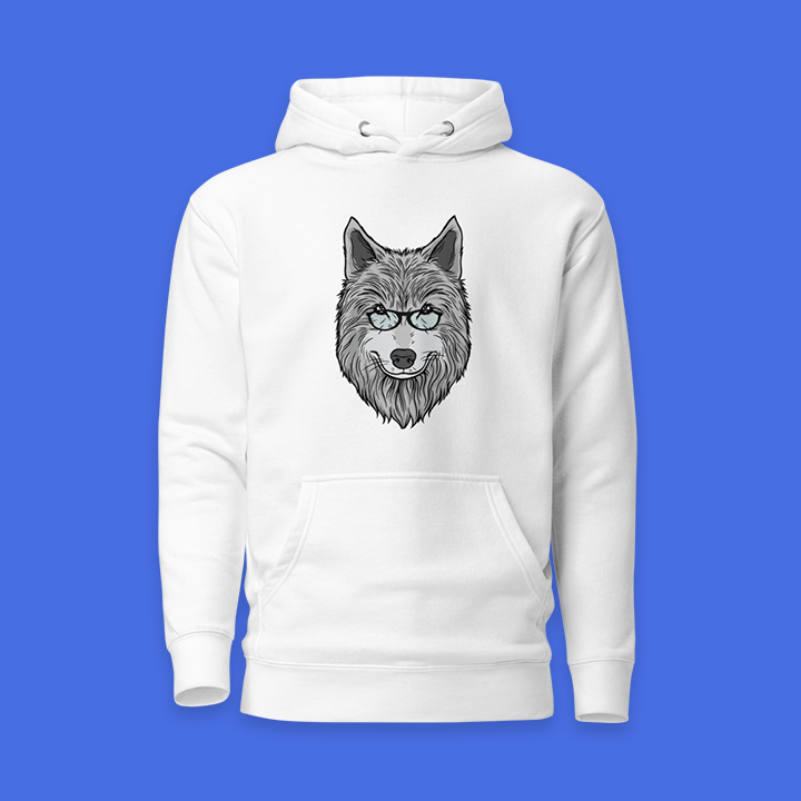 Black Wolf Bike Hoodie