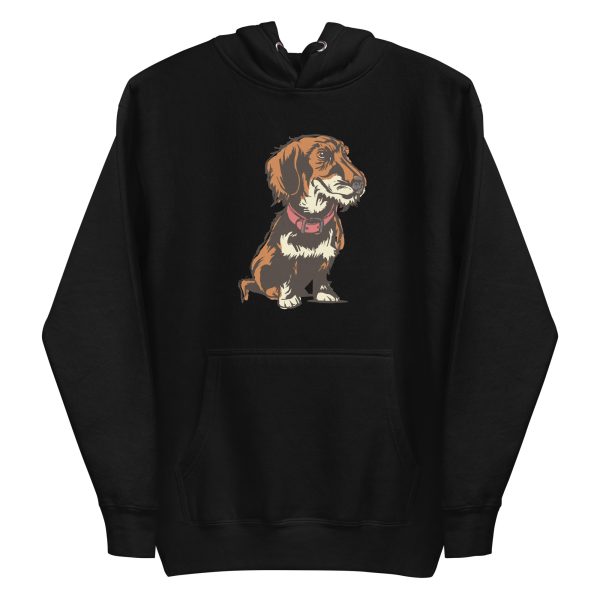 unisex-premium-pullover-hoodie-black-front-6a9f8b5086ca6.jpg Wirehaired Dachshund Hoodie