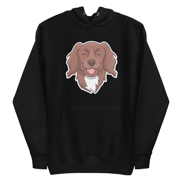 unisex-premium-pullover-hoodie-black-front-6a9f8d5dc78a2.jpg Cute Hairy Puppy Dog Hoodie