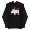 unisex-premium-pullover-hoodie-black-front-6a9fde51777c5.jpg English Bulldog Couple Love Hoodie