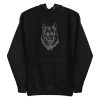 unisex-premium-pullover-hoodie-black-front-6a9fe453311a2.jpg German Shepherd Linear Hoodie