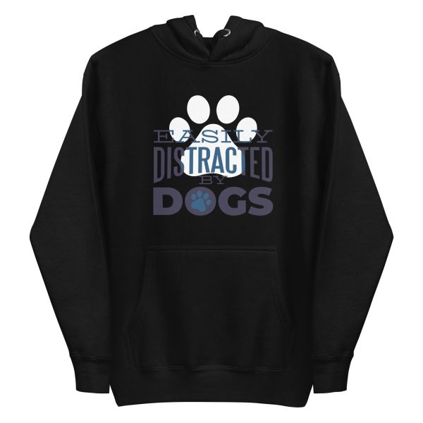 unisex-premium-pullover-hoodie-black-front-6aa1825178d08.jpg Distracted By Dogs Hoodie