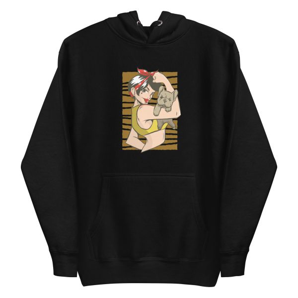 unisex-premium-pullover-hoodie-black-front-6aa183170a94a.jpg Pin Up Bulldog Hoodie