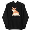 unisex-premium-pullover-hoodie-black-front-6aa1835fc9a50.jpg Cute Corgi Hoodie