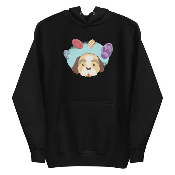unisex-premium-pullover-hoodie-black-front-6aa18ad20a781.jpg Easter Dog Hoodie