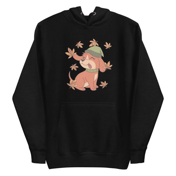 unisex-premium-pullover-hoodie-black-front-6aa1cde13d802.jpg Fall Dog Hoodie