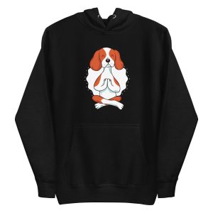 unisex-premium-pullover-hoodie-black-front-6aa1ced8b9ce0.jpg Yoga Dog Hoodie