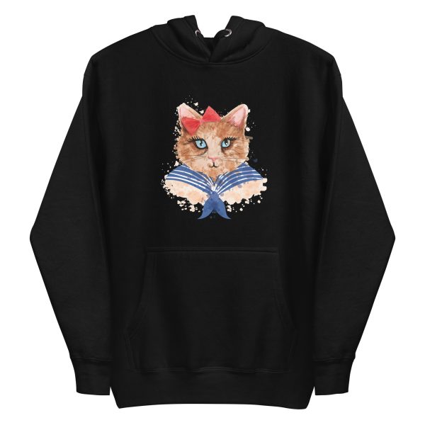 Watercolor Cat Hoodie