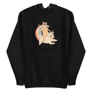 Cat Riding Unidog Hoodie