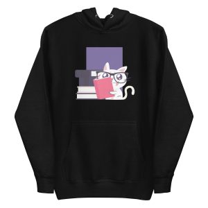 Reading Cat Hoodie