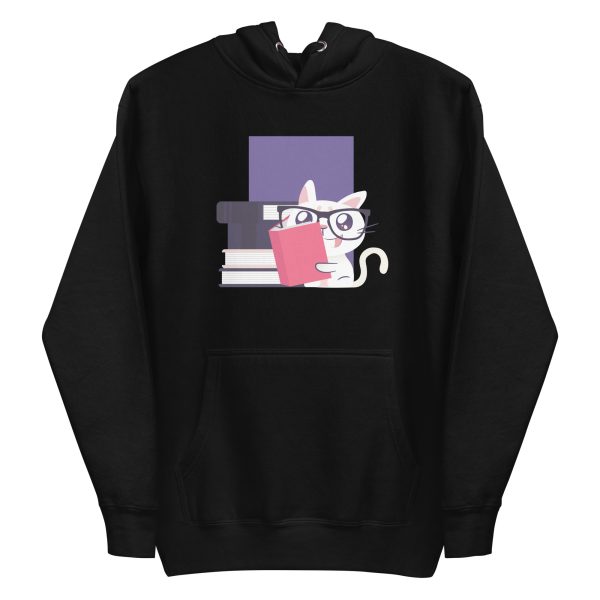 Reading Cat Hoodie
