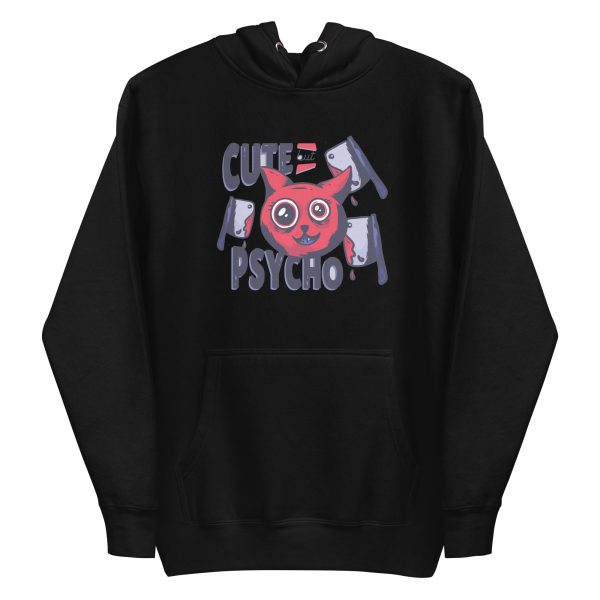 unisex-premium-pullover-hoodie-black-front-6aa460e6d7bc3.jpg Cute But Psycho Hoodie